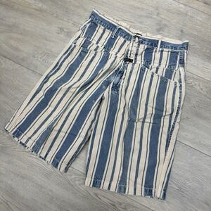 VTG Marithe Francois Girbaud Striped Shorts Men's Sz 30 Streetwear 90s Y2K READ